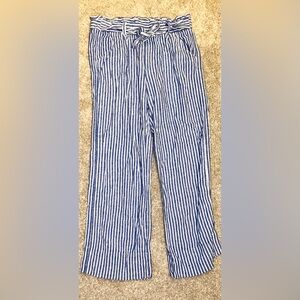 Rewind Stripped Wide Leg Bow Flowey Pants Women’s